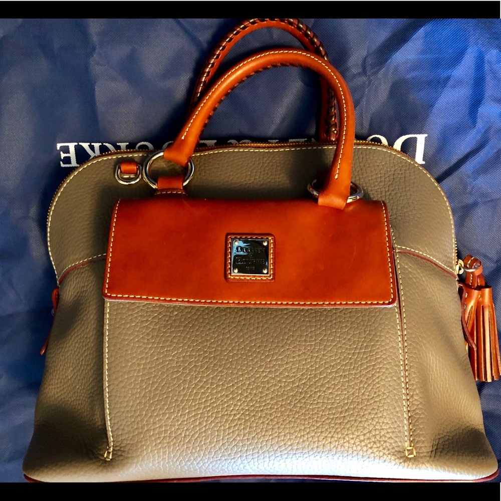 Dooney & Bourke Pebble Leather Aubrey Satchel
